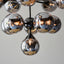 Oscar 11 Pendant Light Black Chrome.