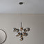 Oscar 11 Pendant Light Black Chrome.