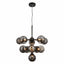 Oscar 11 Pendant Light Black Chrome.
