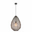 Pimva 1 Pendant Light Black Rattan.
