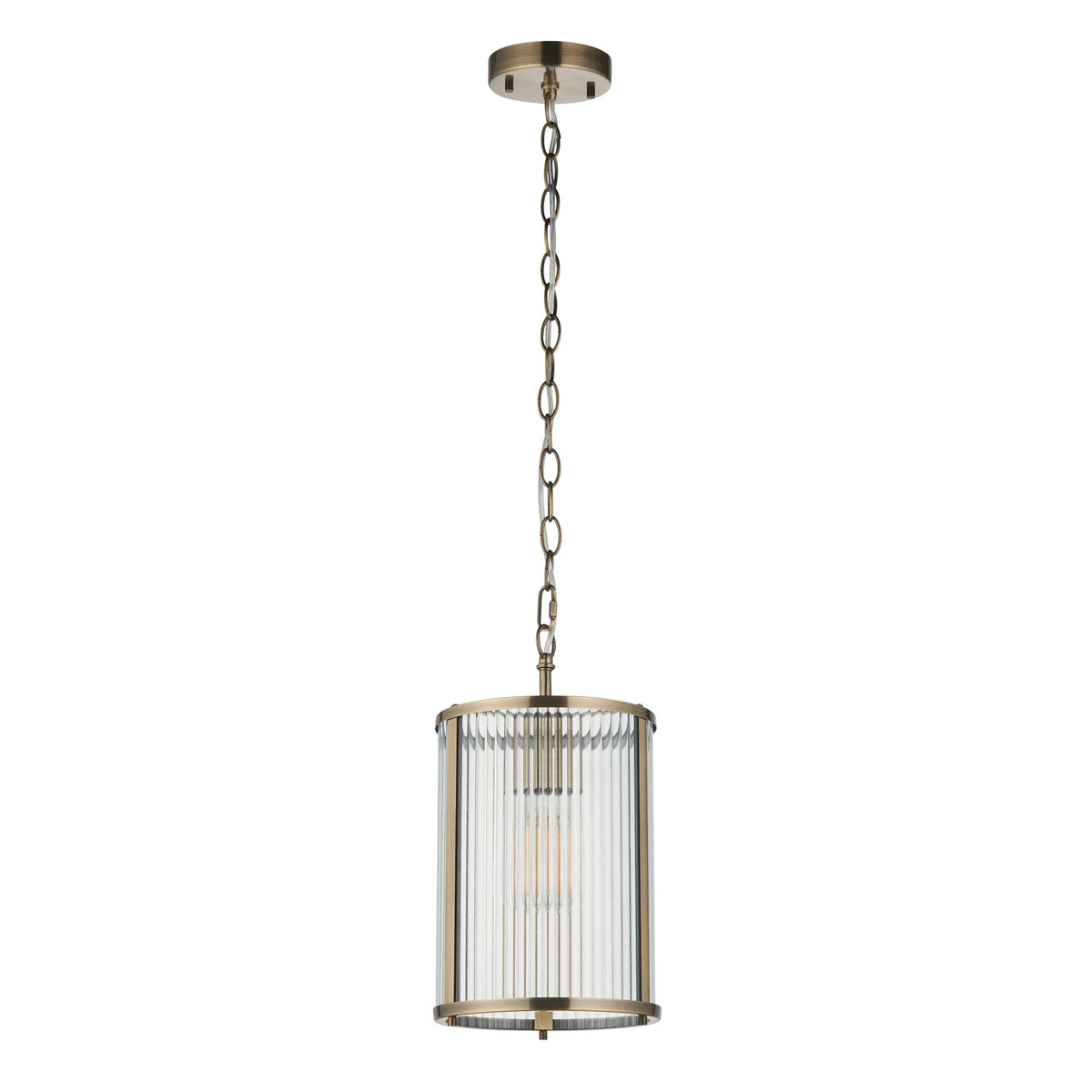Bodhi Lighting Ridgeton 1 Pendant Light Antique Brass House of Isabella UK