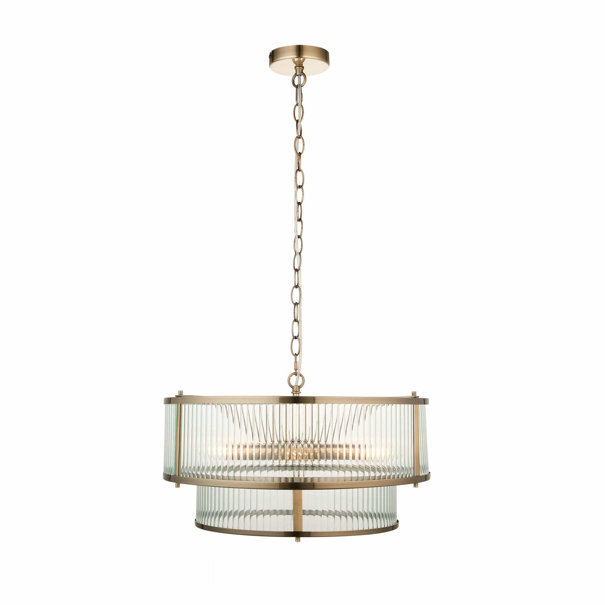 Bodhi Lighting Ridgetown 5 Pendant Light Antique Brass House of Isabella UK