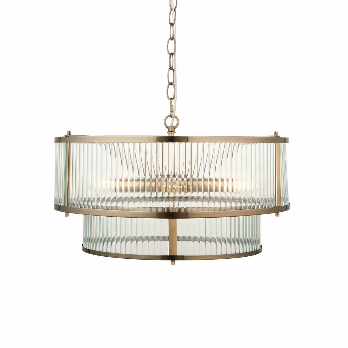 Bodhi Lighting Ridgetown 5 Pendant Light Antique Brass House of Isabella UK
