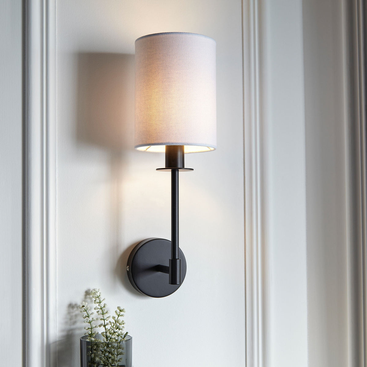 Bodhi Lighting Sancho 1 Wall Light Matt Black House of Isabella UK