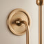 Sandiego 1 Wall Light Fitting Brushed Aged Brass.