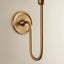 Sandiego 1 Wall Light Fitting Brushed Aged Brass.