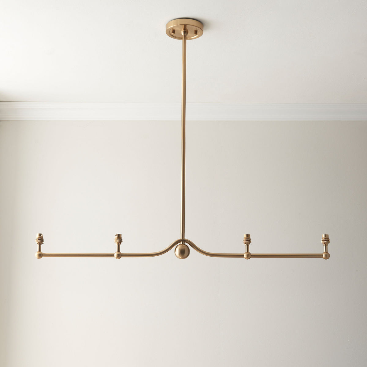Bodhi Lighting Sandiego 4 Pendant Light Fitting Brushed Brass House of Isabella UK