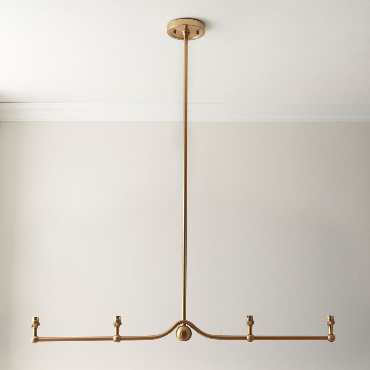 Bodhi Lighting Sandiego 4 Pendant Light Fitting Brushed Brass House of Isabella UK