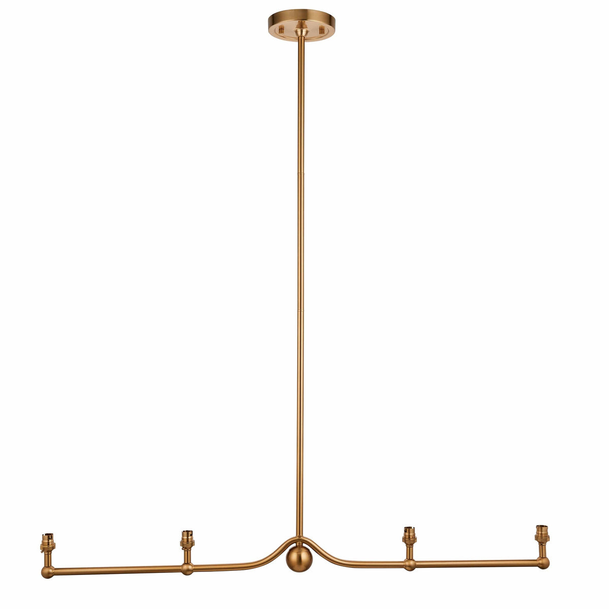 Bodhi Lighting Sandiego 4 Pendant Light Fitting Brushed Brass House of Isabella UK