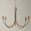 Bodhi Lighting Sandiego 5 Pendant Light Fitting Curved Brass House of Isabella UK