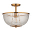 Bodhi Lighting Somerset Bowl Ceiling Light Vintage Brass House of Isabella UK
