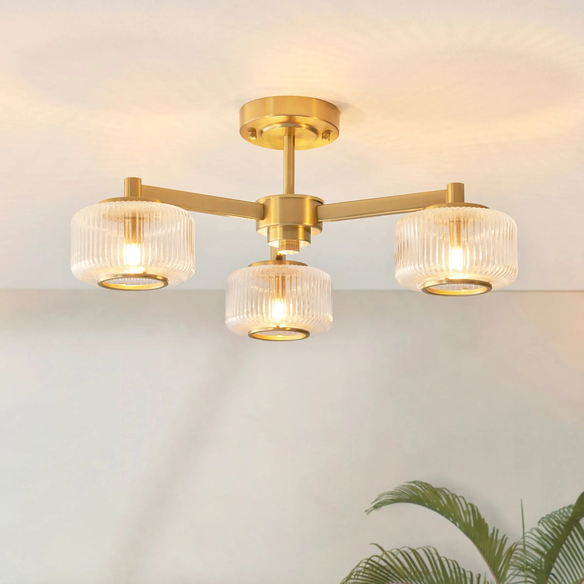 Bodhi Lighting Stamford Ceiling Light Brushed Aged Brass House of Isabella UK