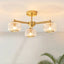 Bodhi Lighting Stamford Ceiling Light Brushed Aged Brass House of Isabella UK
