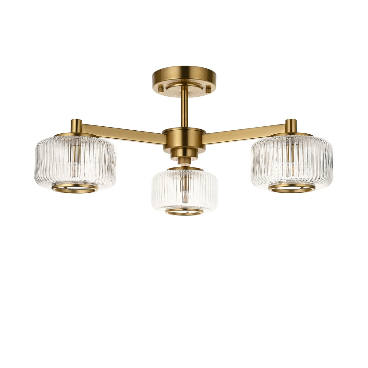 Bodhi Lighting Stamford Ceiling Light Brushed Aged Brass House of Isabella UK