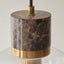 Bodhi Lighting Travi 1 Pendant Light Dark Brown Emperador Marble House of Isabella UK