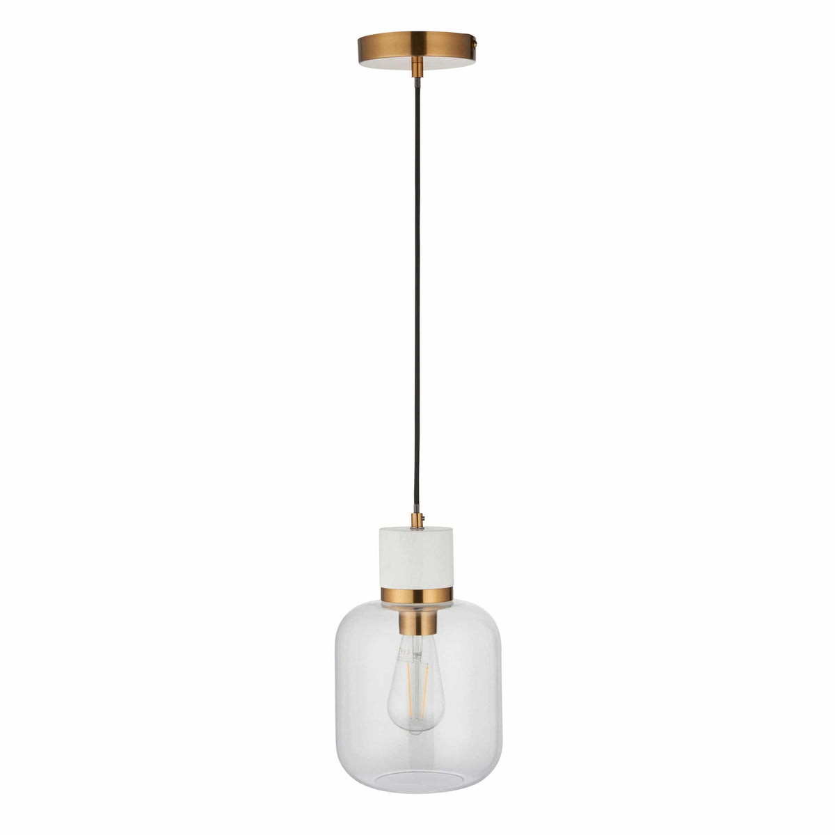 Bodhi Lighting Travi 1 Pendant Light White Volakas Marble House of Isabella UK