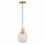 Bodhi Lighting Travi Ribbed 1 Pendant Light Natural Travertine House of Isabella UK
