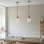 Bodhi Lighting Travi Ribbed 1 Pendant Light Natural Travertine House of Isabella UK
