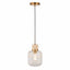Bodhi Lighting Travi Ribbed 1 Pendant Light Natural Travertine House of Isabella UK