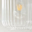 Bodhi Lighting Travi Ribbed 1 Pendant Light White Volakas Marble House of Isabella UK