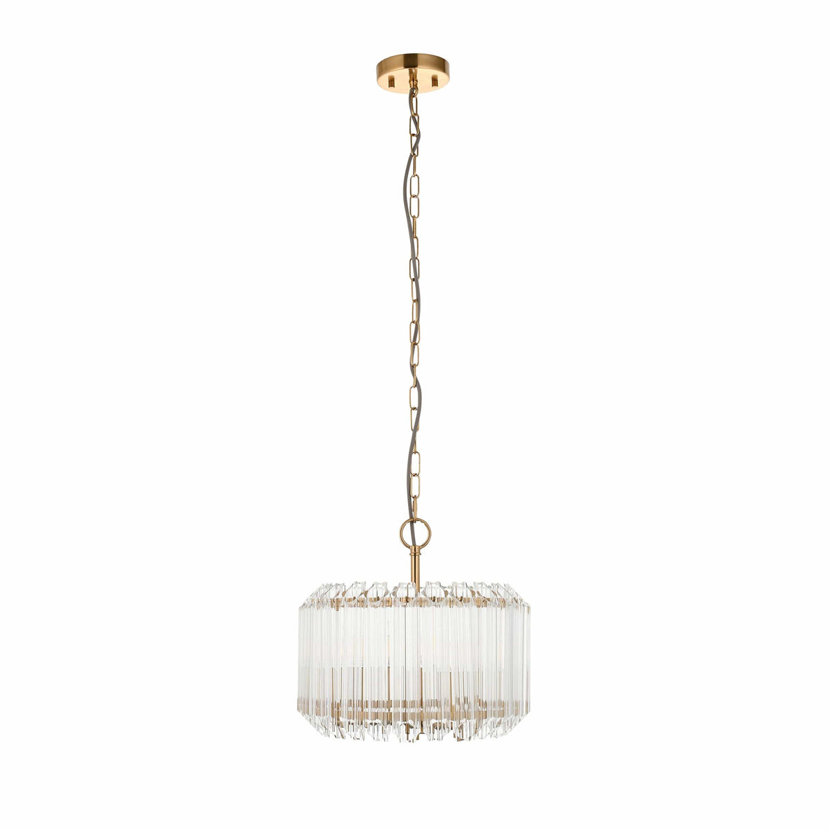 Bodhi Lighting Valentina 3 Pendant Light Brushed Aged Brass House of Isabella UK