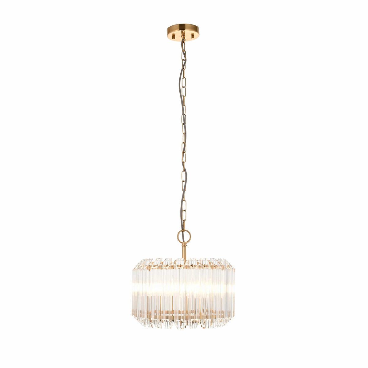 Bodhi Lighting Valentina 3 Pendant Light Brushed Aged Brass House of Isabella UK