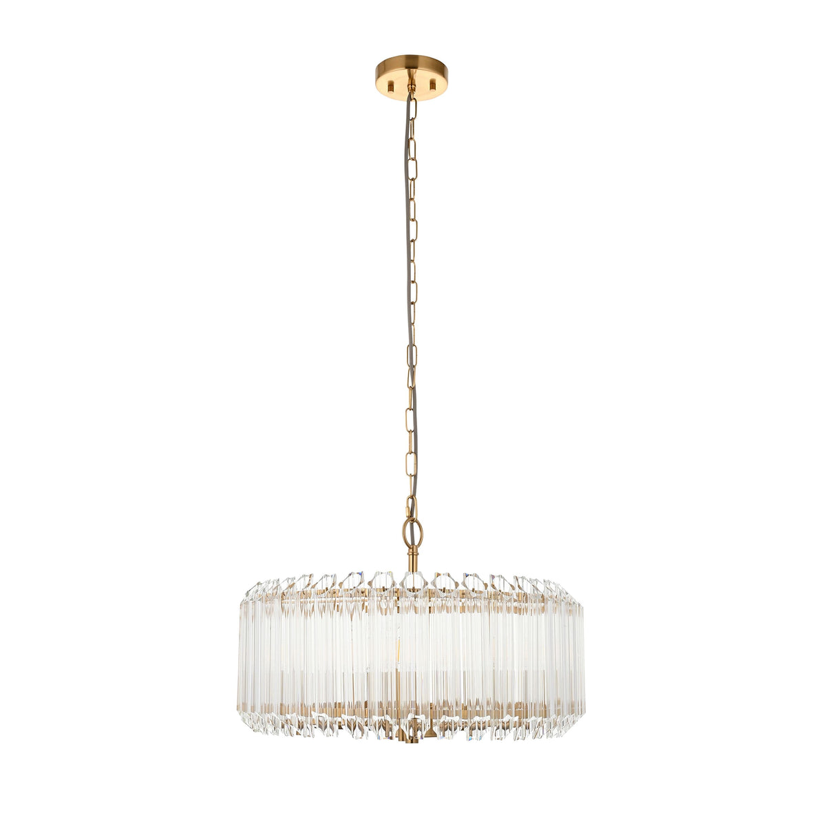 Bodhi Lighting Valentina 5 Pendant Light Brushed Aged Brass House of Isabella UK