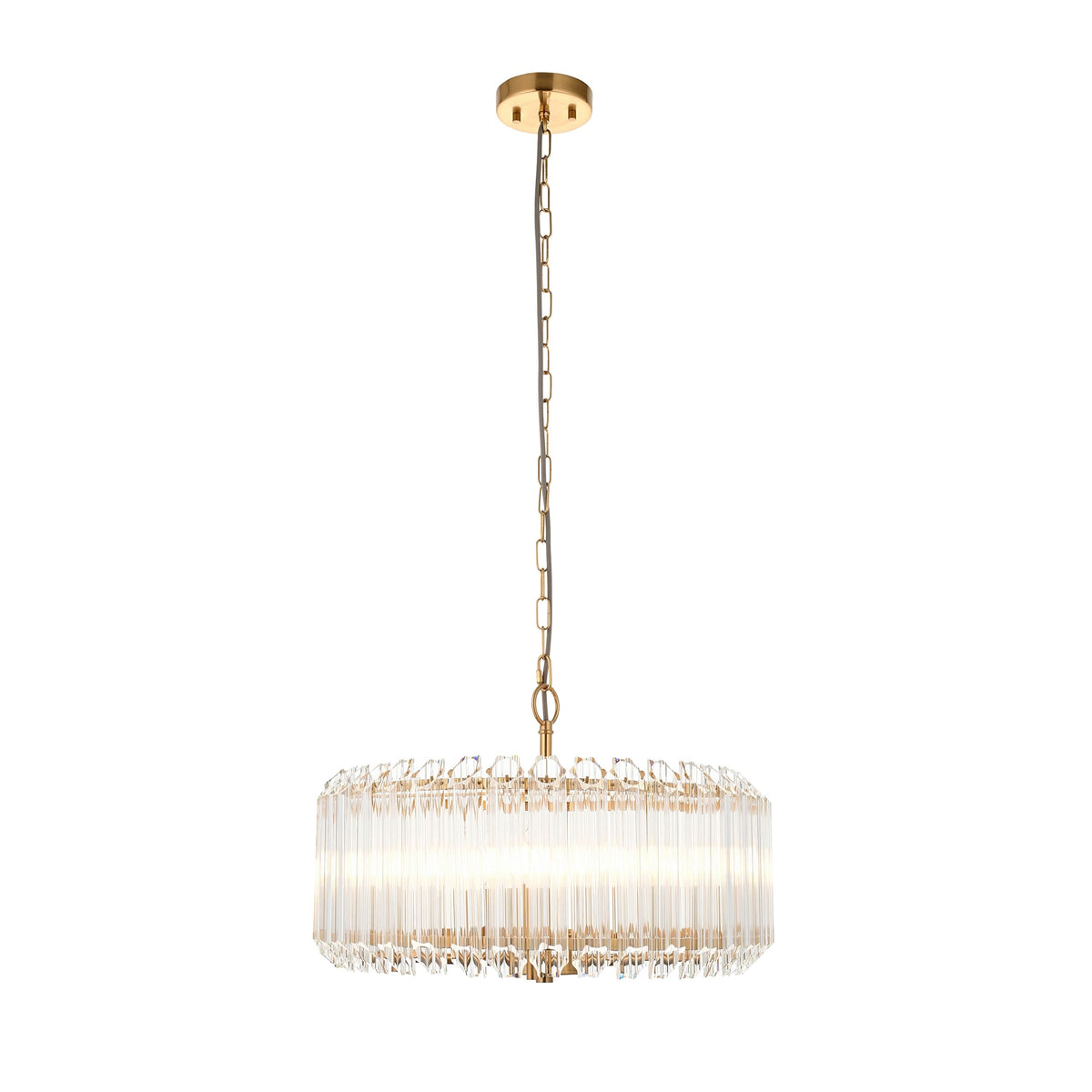 Bodhi Lighting Valentina 5 Pendant Light Brushed Aged Brass House of Isabella UK