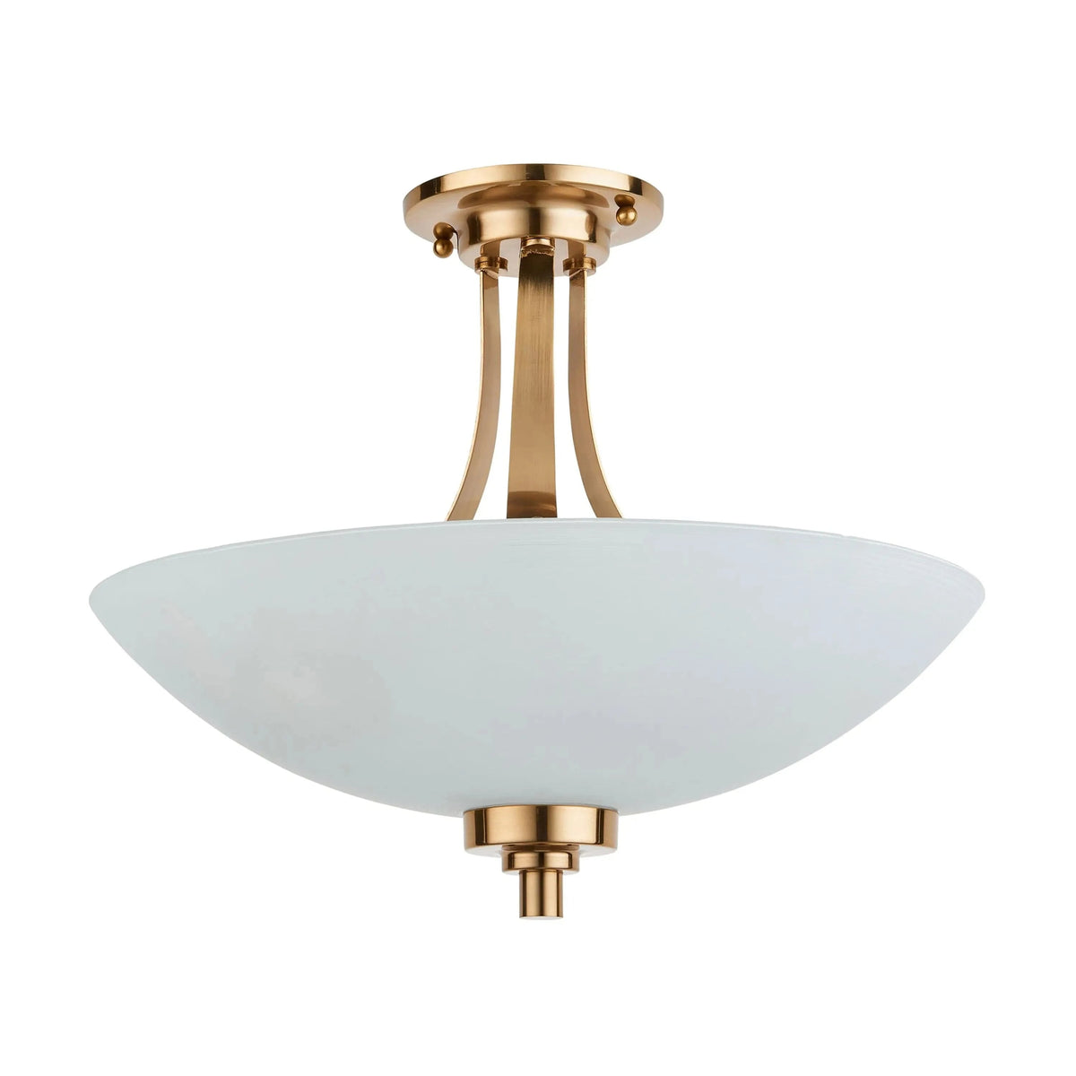 Bodhi Lighting Welar 3 Ceiling Light Brushed Aged Brass House of Isabella UK