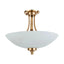 Bodhi Lighting Welar 3 Ceiling Light Brushed Aged Brass House of Isabella UK