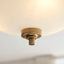 Bodhi Lighting Welar 3 Ceiling Light Brushed Aged Brass House of Isabella UK