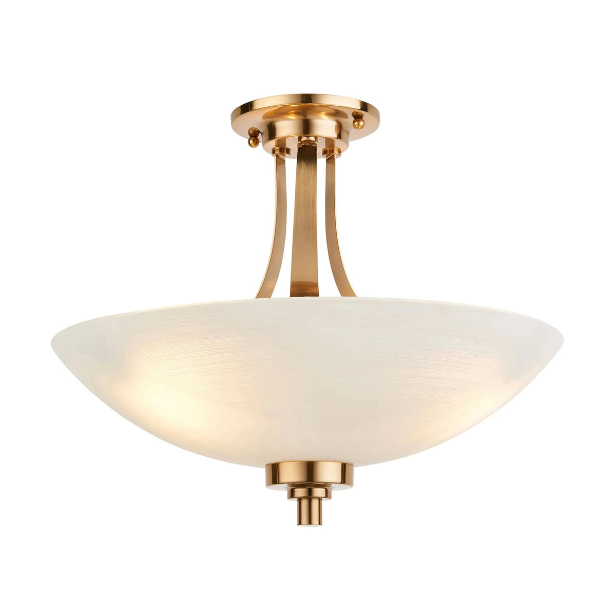 Bodhi Lighting Welar 3 Ceiling Light Brushed Aged Brass House of Isabella UK