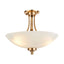 Bodhi Lighting Welar 3 Ceiling Light Brushed Aged Brass House of Isabella UK