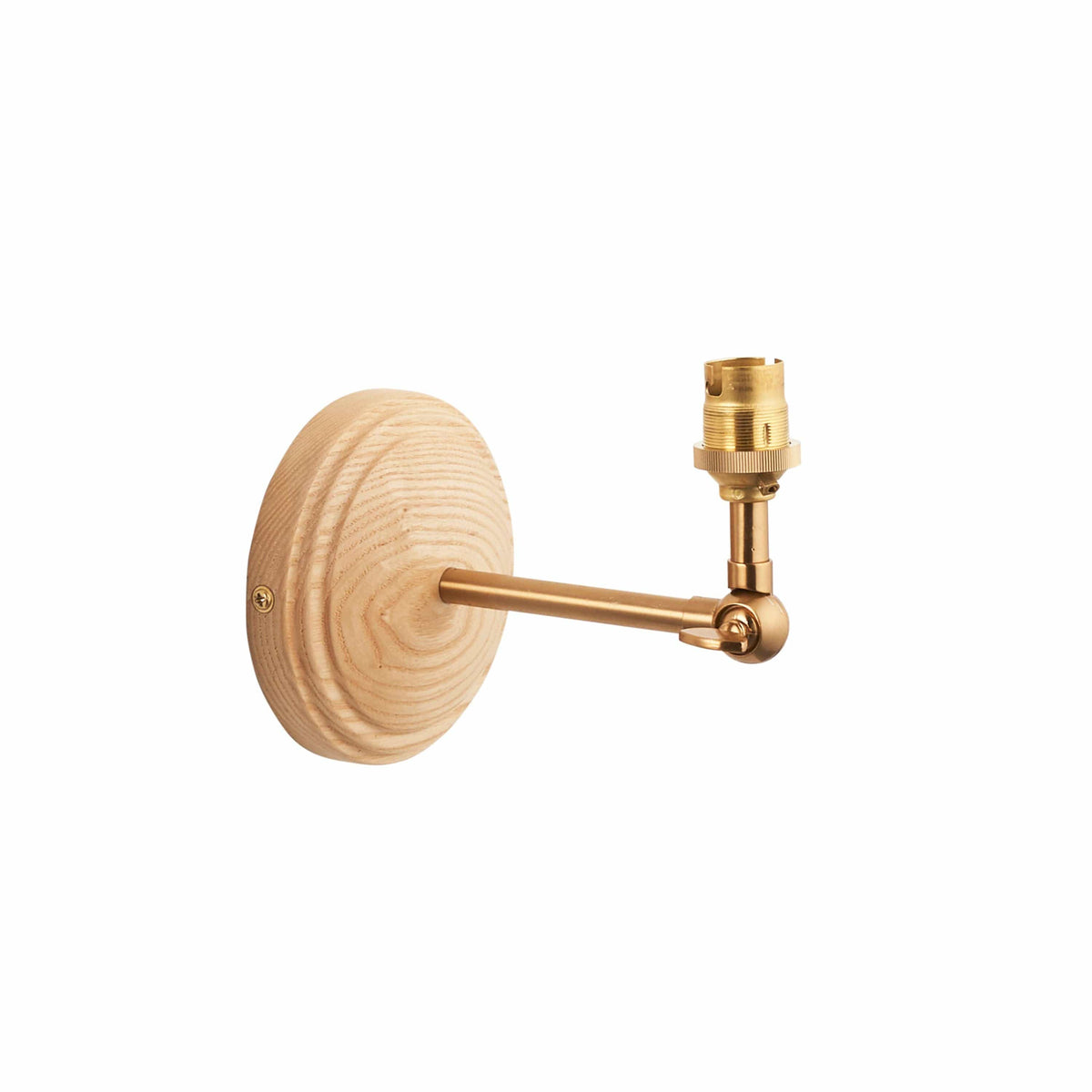 Bodhi Lighting Wood Wing 1 Wall Light Fitting Brushed Aged Brass House of Isabella UK