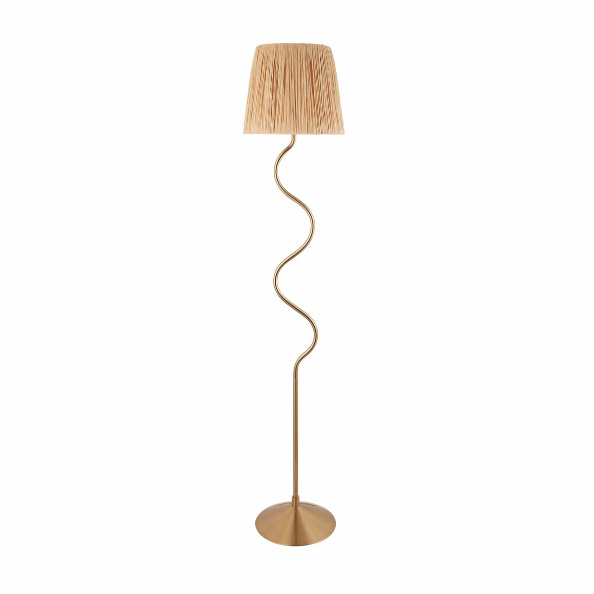 Bodhi Lighting Wrigley 1 Floor Lamp Brushed Aged Brass House of Isabella UK