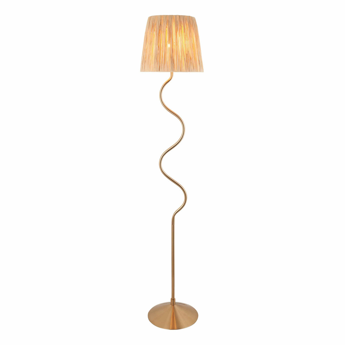 Bodhi Lighting Wrigley 1 Floor Lamp Brushed Aged Brass House of Isabella UK