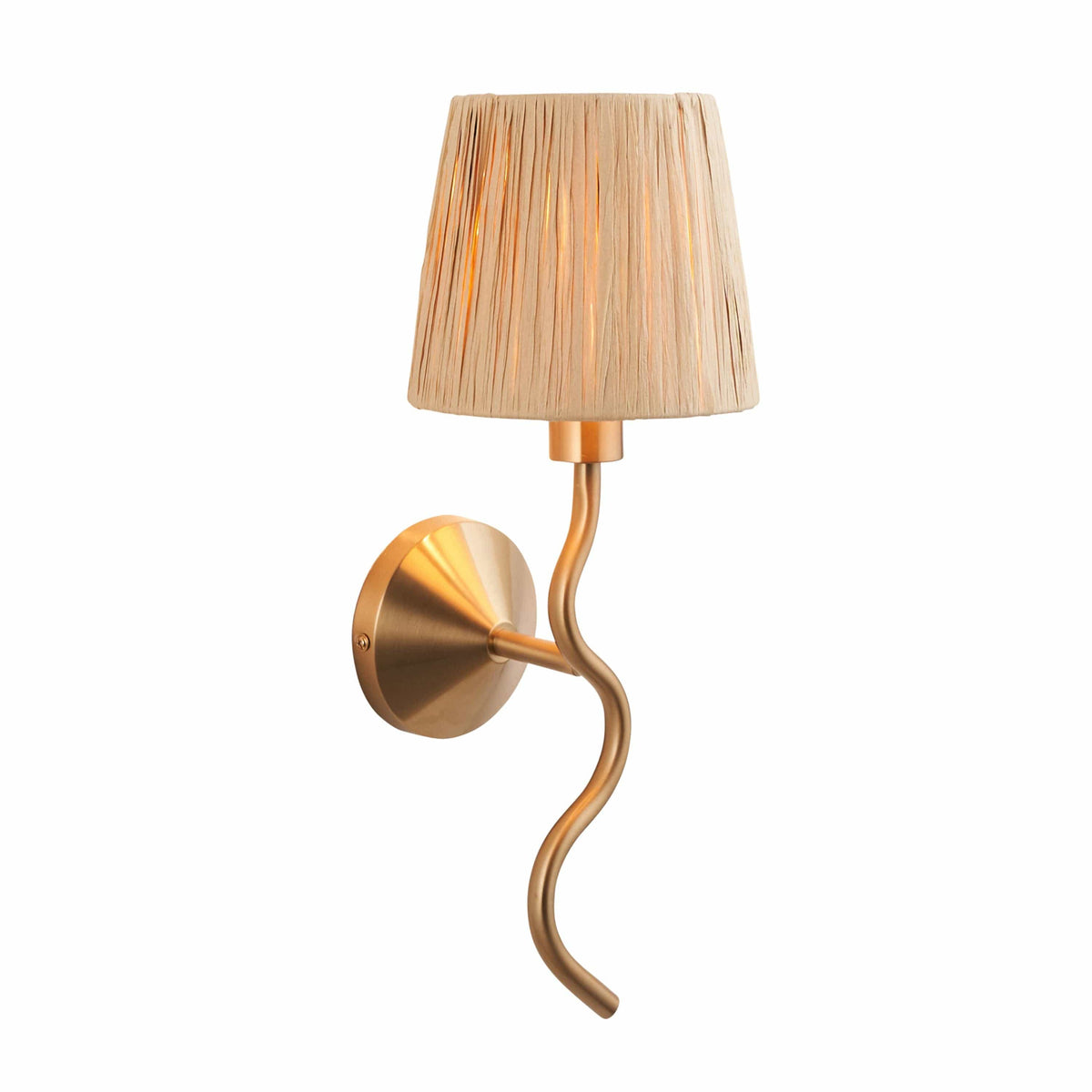 Bodhi Lighting Wrigley 1 Wall Light Brushed Aged Brass House of Isabella UK