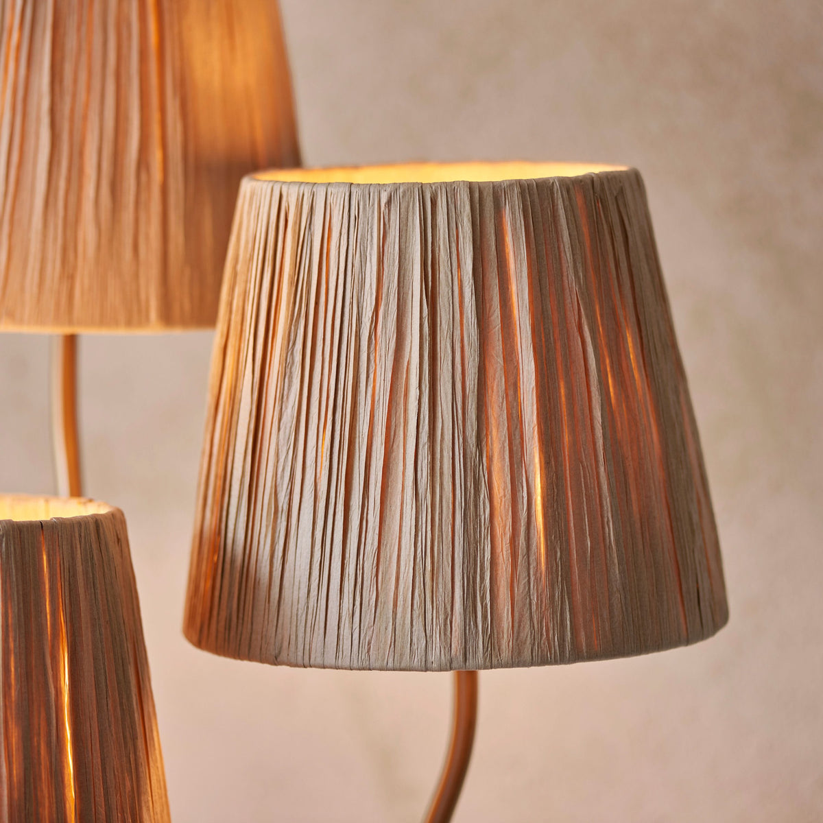 Bodhi Lighting Wrigley 3 Floor Lamp Brushed Aged Brass House of Isabella UK