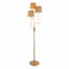 Bodhi Lighting Wrigley 3 Floor Lamp Brushed Aged Brass House of Isabella UK