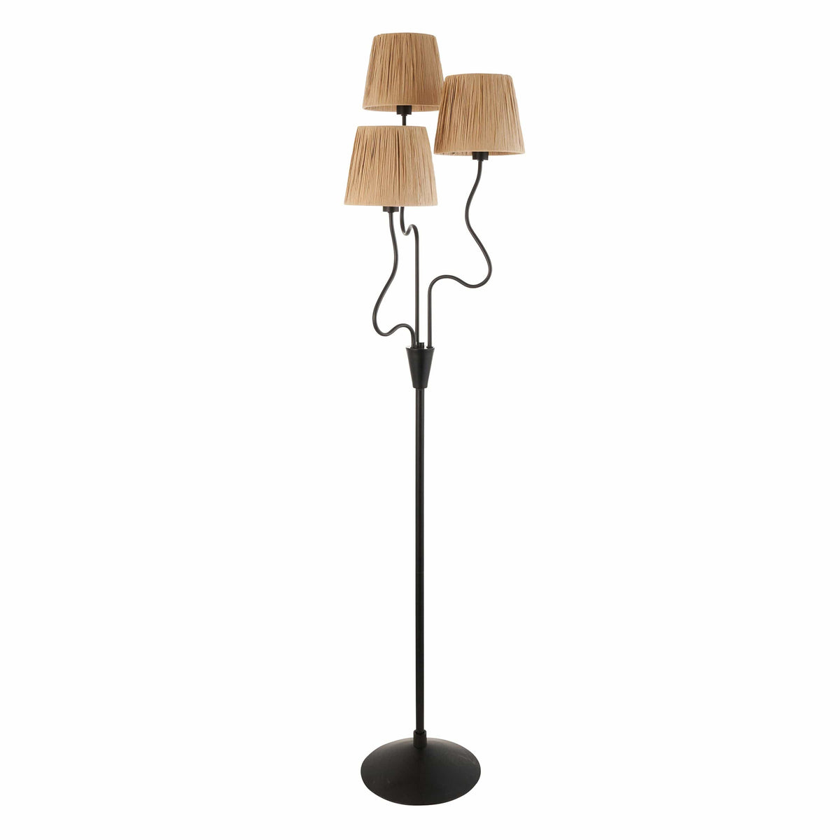 Bodhi Lighting Wrigley 3 Floor Lamp Matt Black House of Isabella UK
