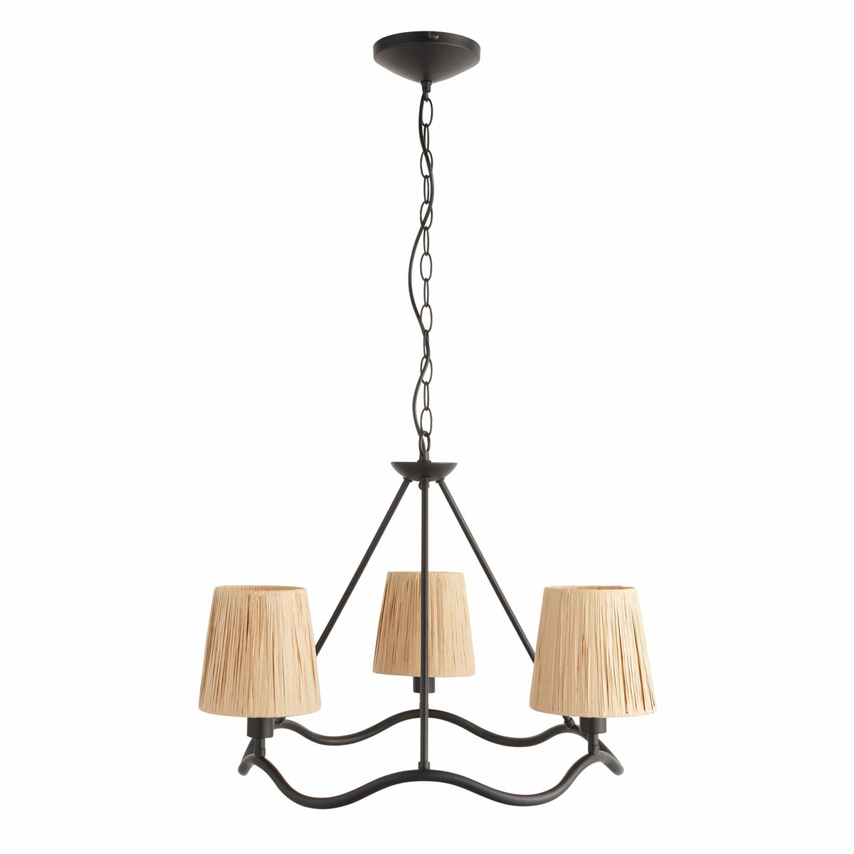 Bodhi Lighting Wrigley 3 Pendant Light Matt Black House of Isabella UK