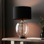 Bodhi Lighting Zelda Oval Table Lamp Clear Glass Black House of Isabella UK