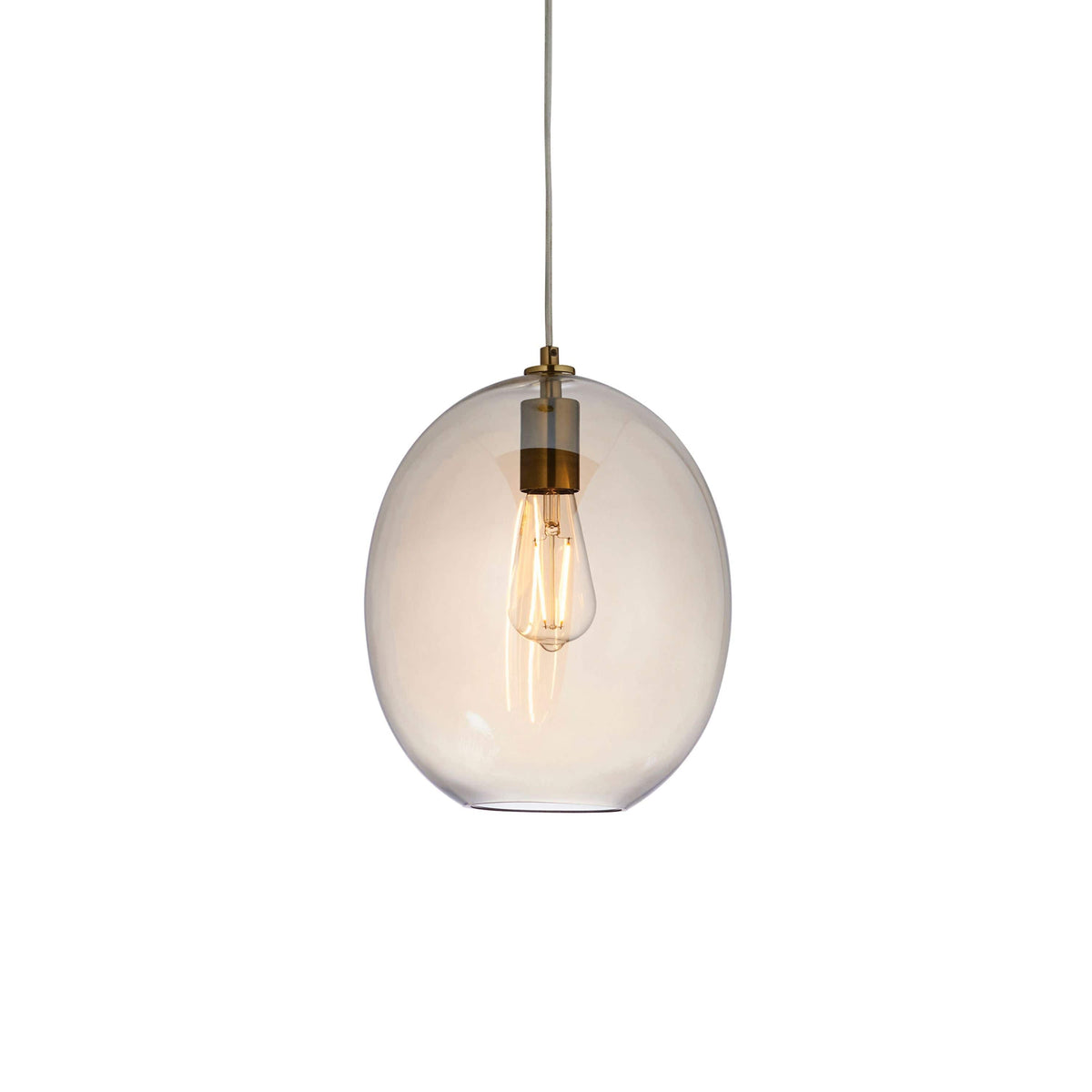 Bodhi Lighting Zelda Shaped Pendant Satin Brass Champagne House of Isabella UK