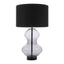 Bodhi Lighting Zelda Shaped Table Lamp Clear Glass Black House of Isabella UK