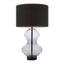 Bodhi Lighting Zelda Shaped Table Lamp Clear Glass Black House of Isabella UK