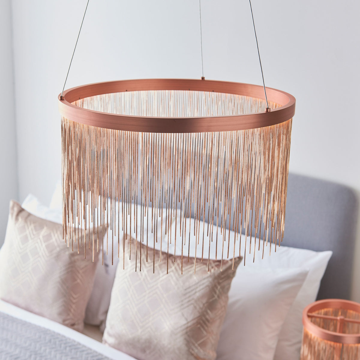 Zelma Pendant Light Brushed Copper.