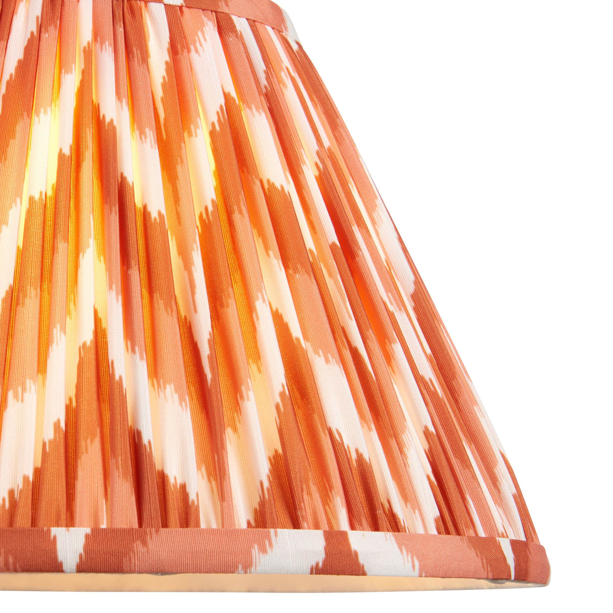 Bodhi Lighting Ziggy Shade Apricot Orange Fabric 30cm House of Isabella UK