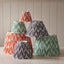 Bodhi Lighting Zigzag Shade Apricot Orange Fabric 16cm House of Isabella UK
