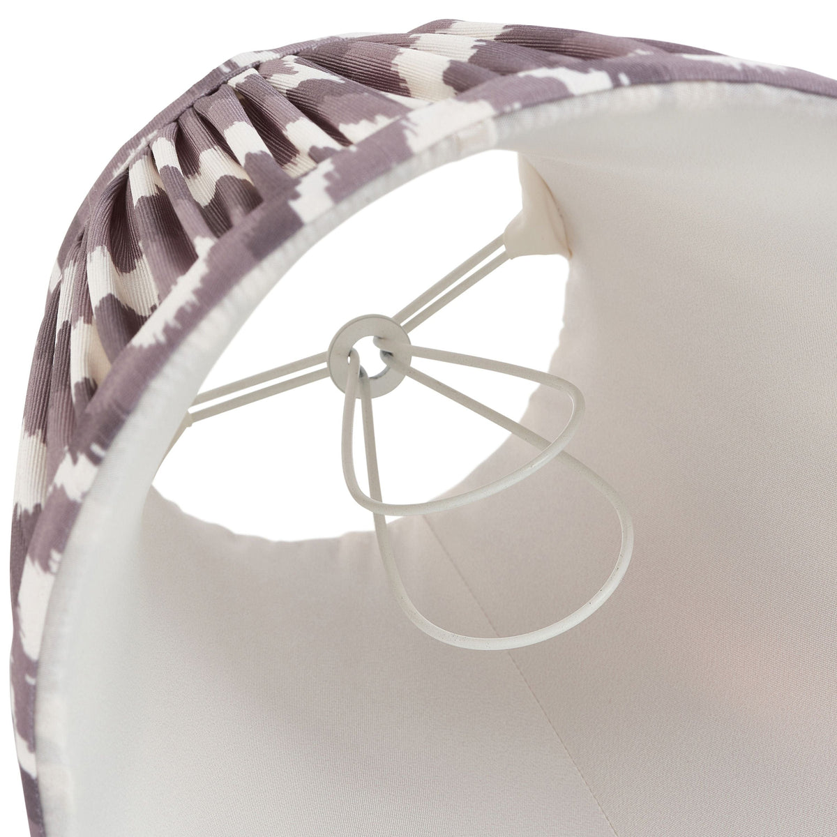 Bodhi Lighting Zigzag Shade Pearl Grey Fabric 16cm House of Isabella UK