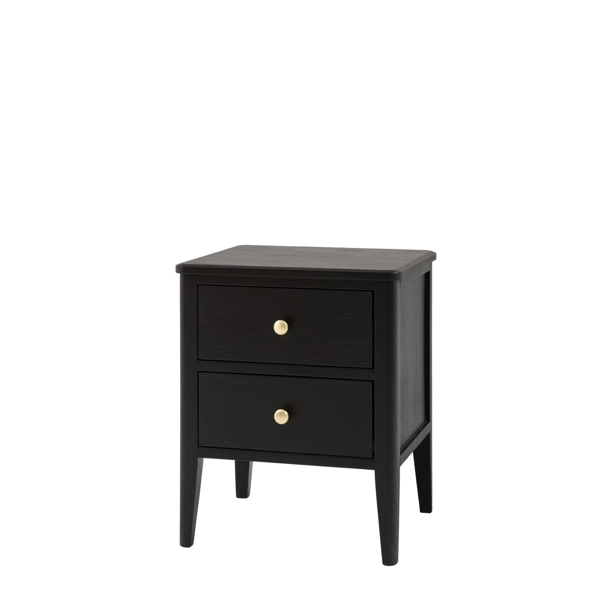 Bodhi Living Acton 2 Drawer Bedside Black House of Isabella UK